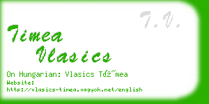 timea vlasics business card